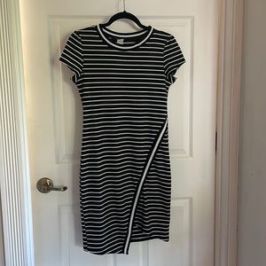 BLVD black and white striped dress